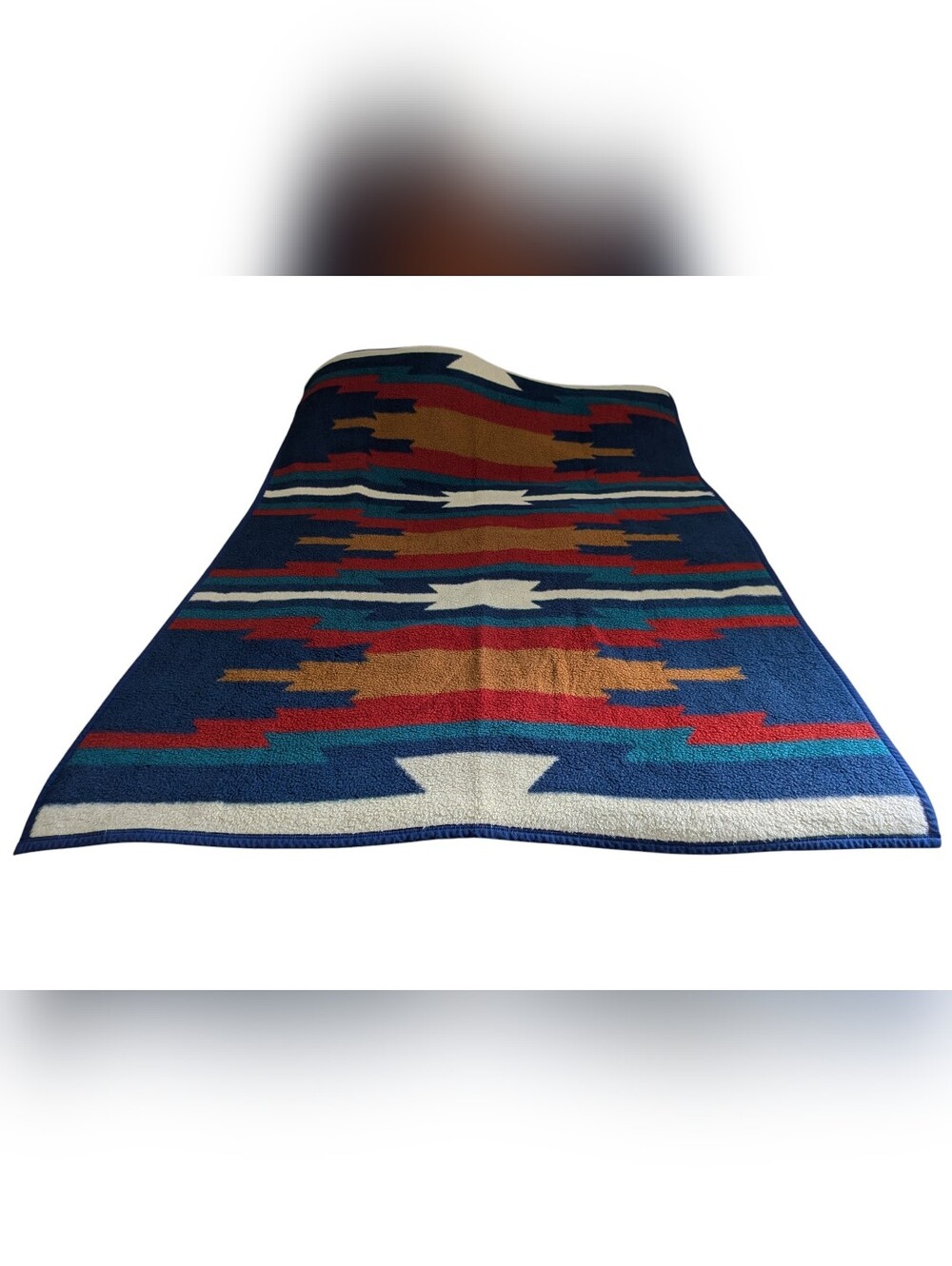 Vintage Biederlack Blanket Southwest Aztec Design